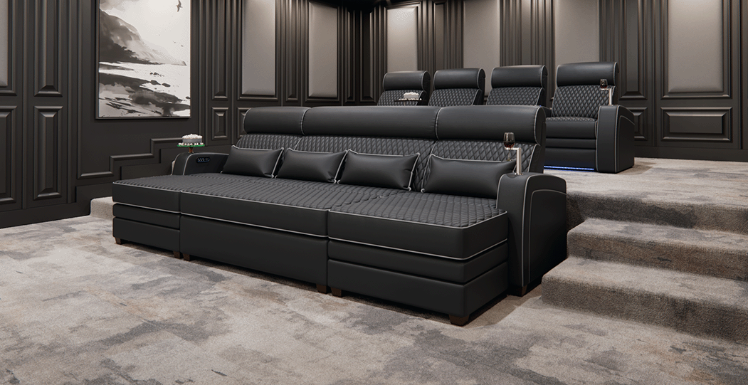 Haven Black & Arctic Gray Home Theater Package