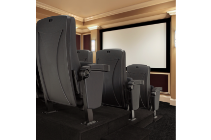 Seatcraft Madrigal 3 Row Red Home Theater Seating Package