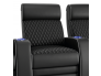 Diamond Stitched Powered Lumbar Theater Seat Surface