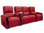 Row of 4 Red Apex Home Theater Seats