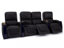 Apex Row of 4 Black Home Theater Reclining Chairs