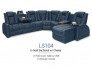 Cadence Sectional right Chaise Cadence Leather Living Room Sectional