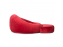 Red Cuddle Seat with Ottoman Side View