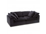 Black Heavenly 2-Piece Sofa