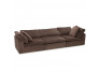 Brown Heavenly 3-Piece Sofa