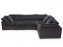 Black Heavenly L-Shaped Modular Sofa