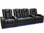 Black Serenity Row 4 with Center Loveseat