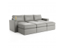 Wilshire Media Lounge 6 Piece with Ottomans