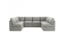 Wilshire U-Sectional 8 Piece Front View