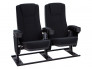 Seatcraft Zenith Free-Standing Base Movie Seats, Fabric, Black