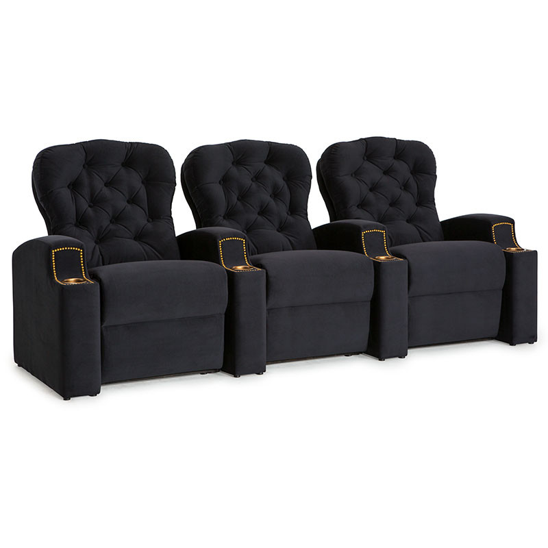 Onyx Fabric Cavallo Row of 3