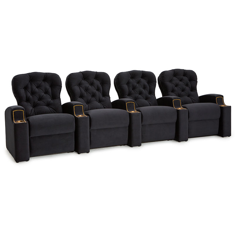 Onyx Fabric Cavallo Row of 4