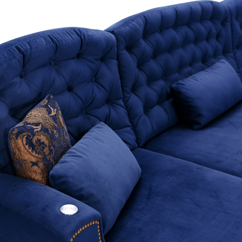 Tufted Backrests with Kidney Pillows