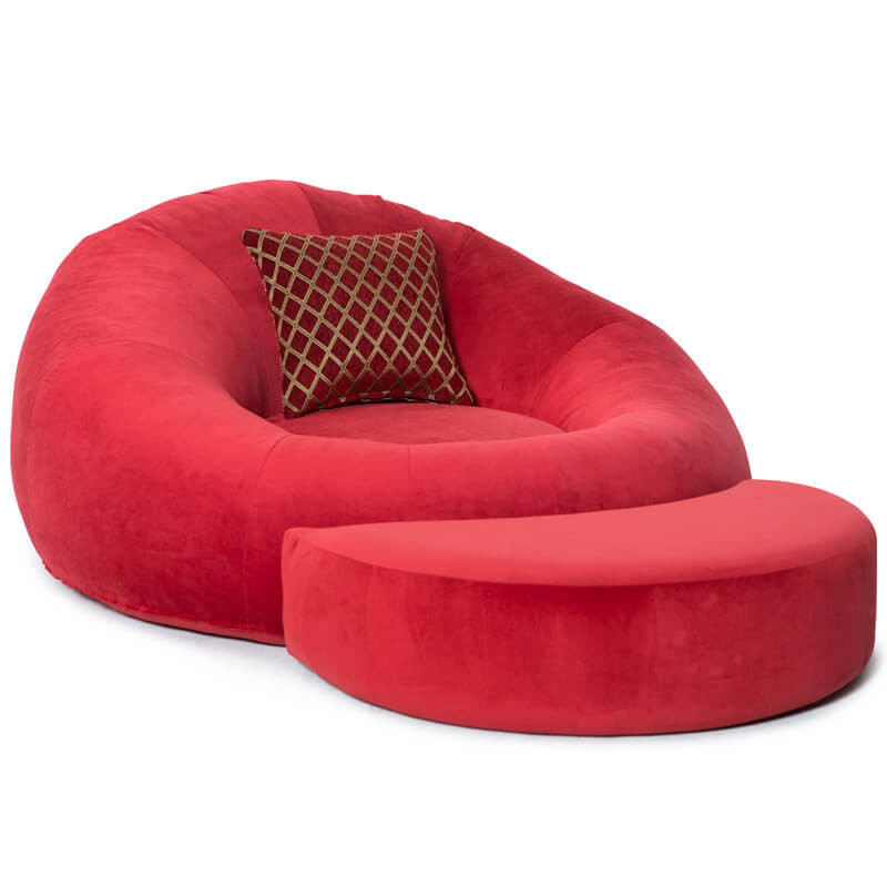 Red Fabric Cuddle Seat