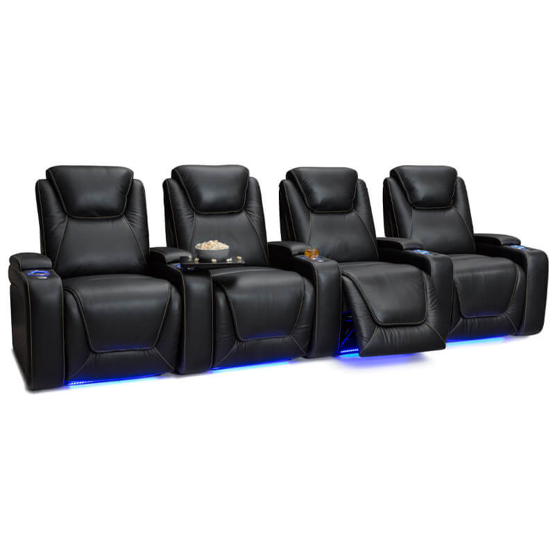 Row of 4 Reclined