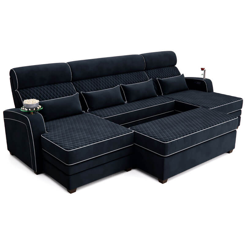 Theater Sofa with Chaiseloungers