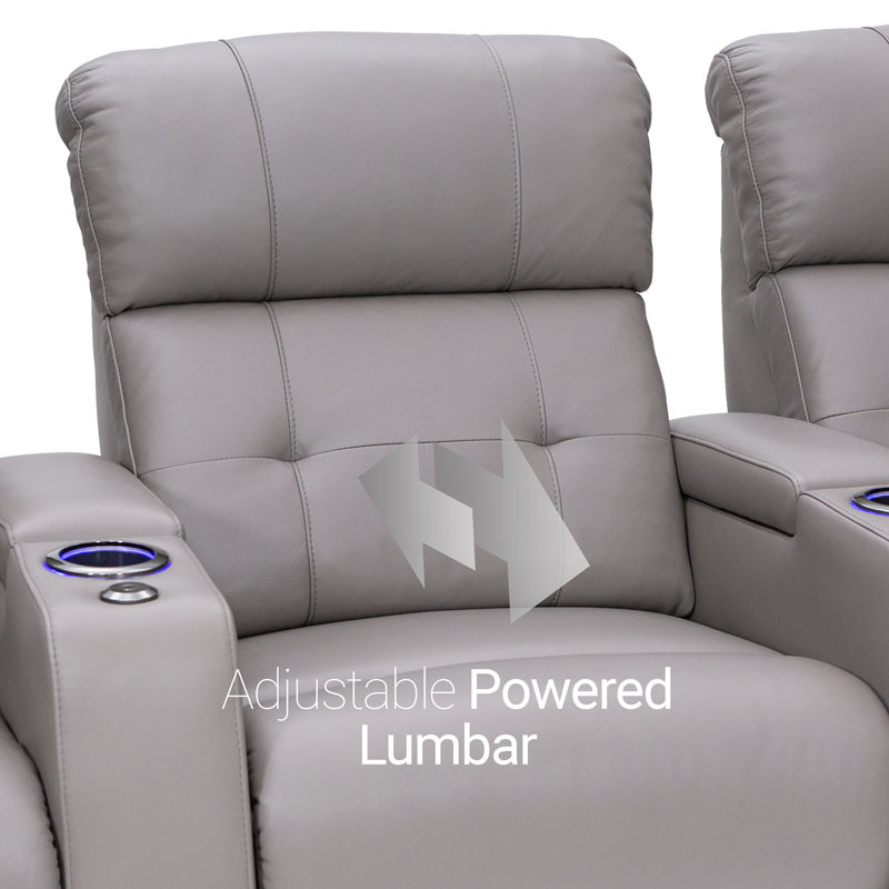 Seatcraft Kodiak CoolZeroᵀᴹ Home Theater Seating Adjustable Powered Lumbar