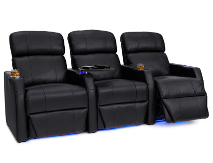 Seatcraft Sienna Leather Gel Home Theater Seats