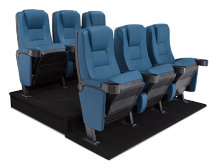 Montago Blue Riser 2 Rows Theater Package