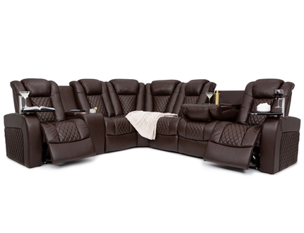 Seatcraft Carlsbad Home Theater Sofa Sectional