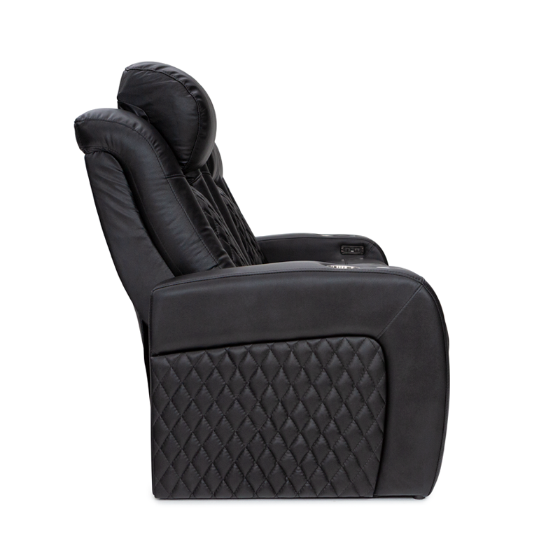 Seatcraft Aeris Sofa & Loveseat Leather Gel, Powered Headrest, Power Recline, Black or Brown