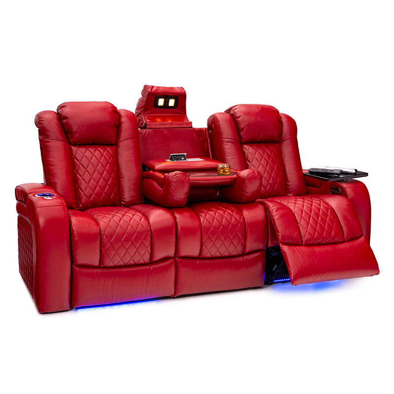 Seatcraft Anthem Sofa Italian Leather, Powered Headrest, Power Recline