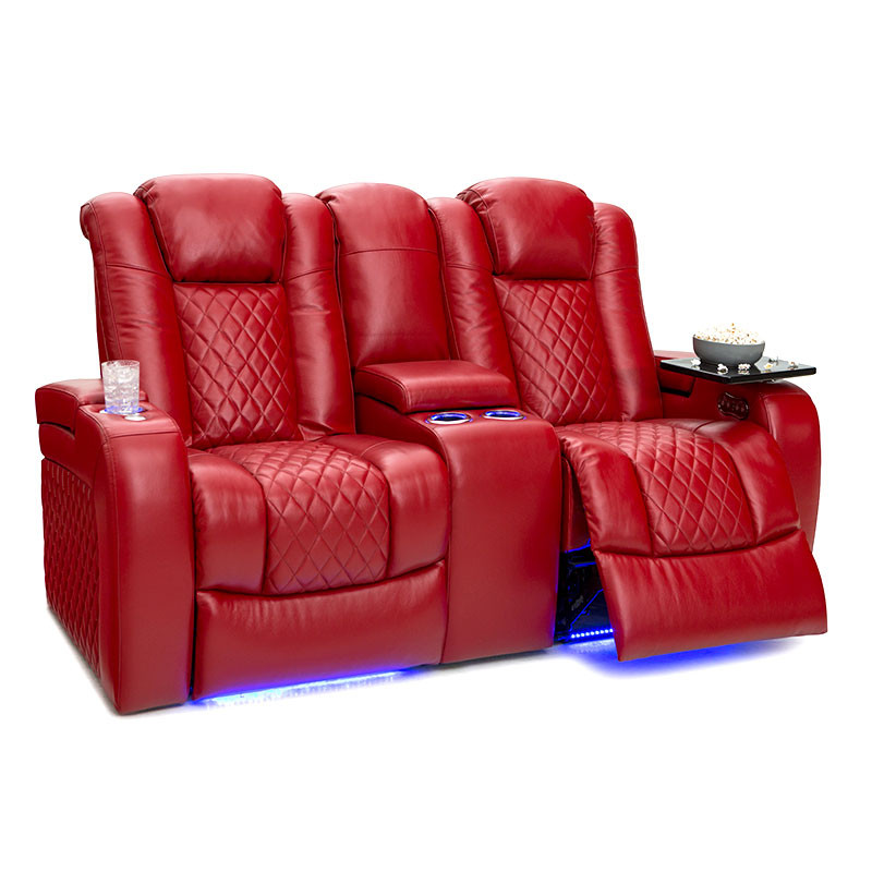 Seatcraft Anthem Loveseat Italian Leather, Power Headrests, Power Recline