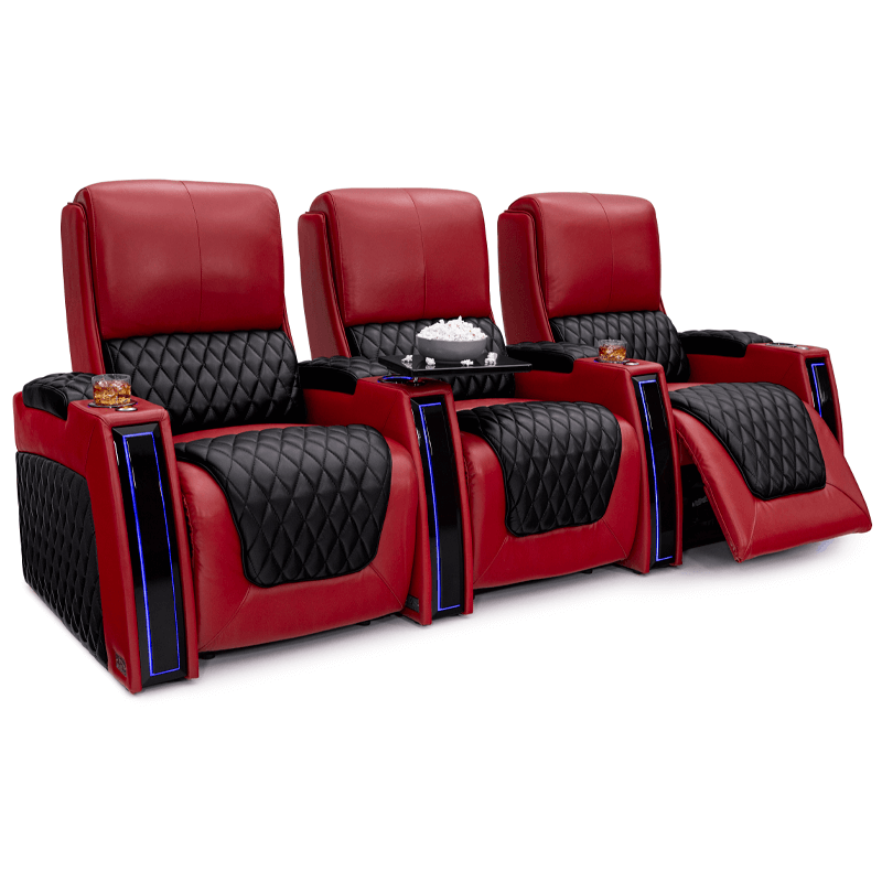 Seatcraft Apex Two-Tone Red Black Theater Seating