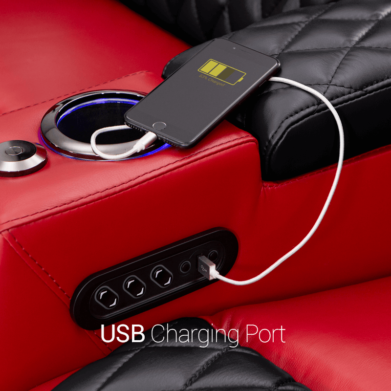 USB Charging Home Theater Seat