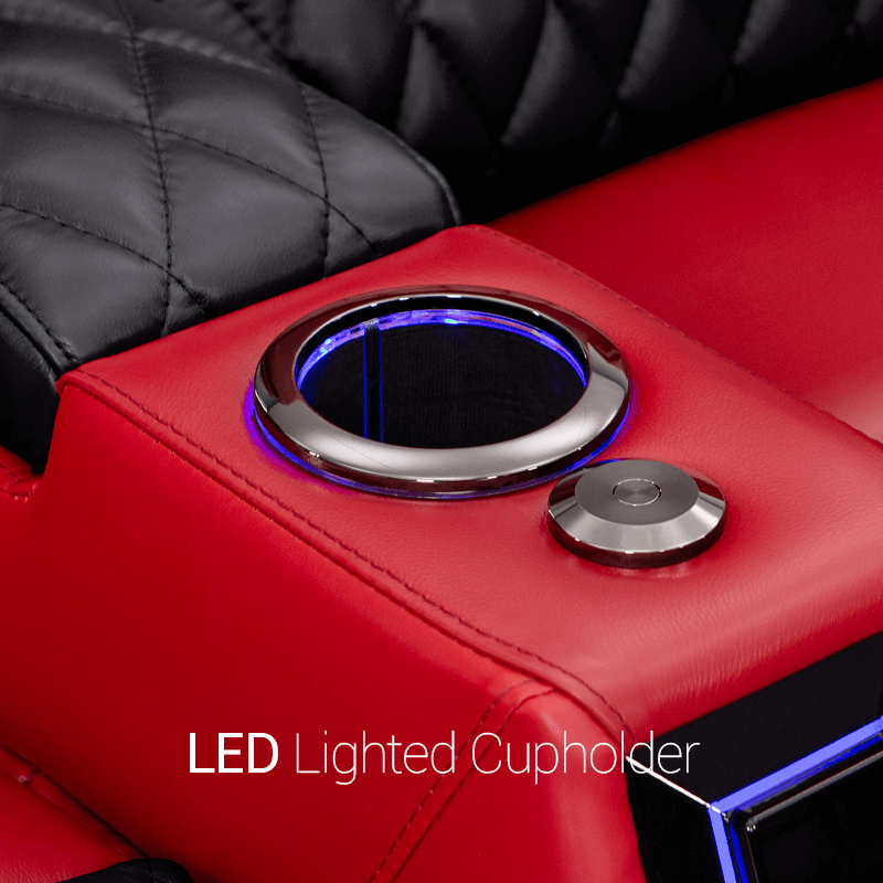 Home Theater Seat LED Lighted Cupholder