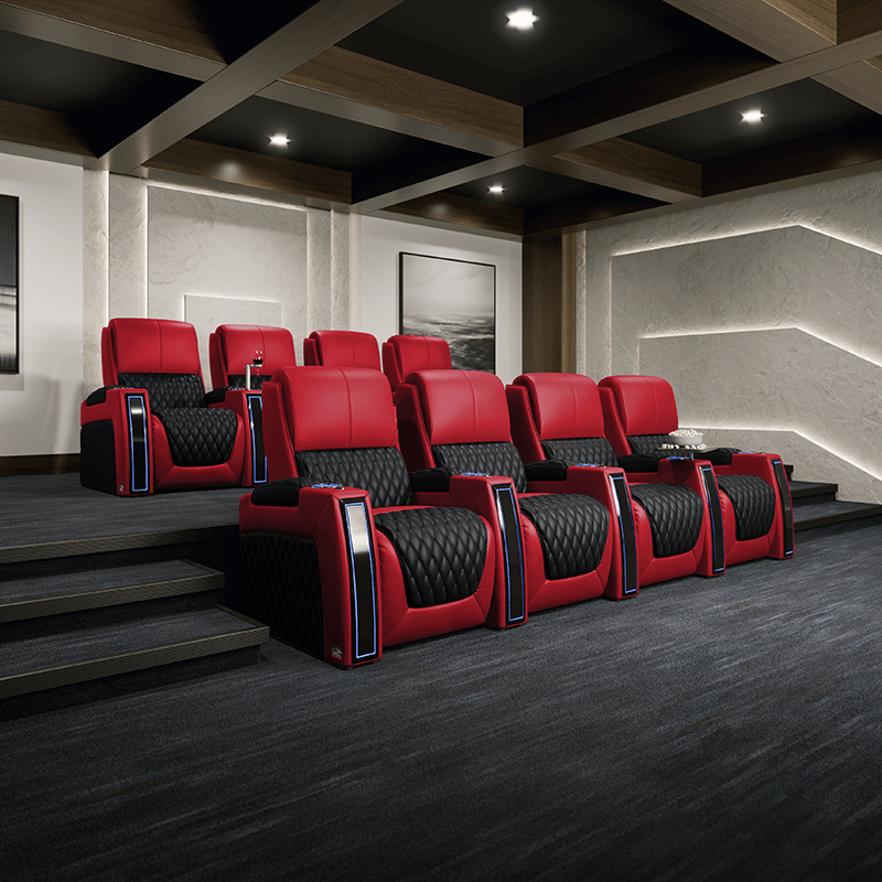 Apex Two-Tone Home Theater Room Seating