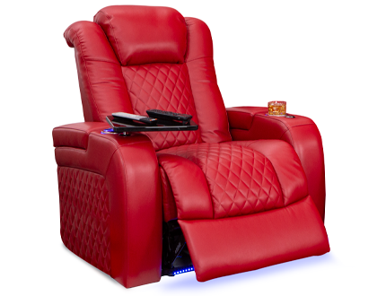 Seatcraft Capricorn Big & Tall Red Home Theater Single Recliner