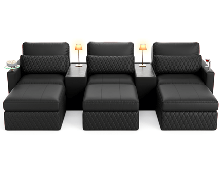 Seatcraft Diamante Home Theater Console Sofa