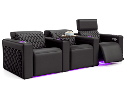 Seatcraft Diamante FX Flip-Up Headrest Home Theater Seats