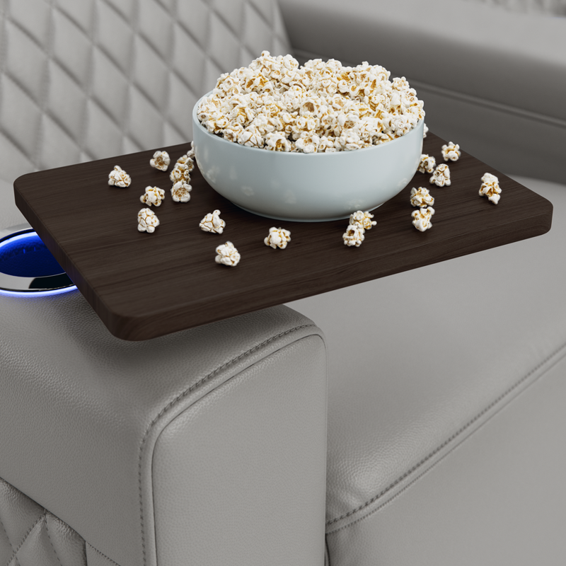 Contemporary Walnut Grained Tray Table