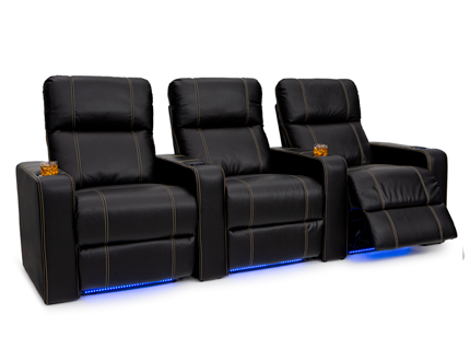 Dynasty Leather Gel Home Theater Seating