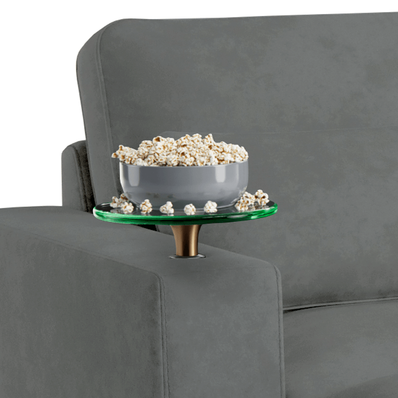 Fortuna Optional Glass Tray Table for Modular Sectional