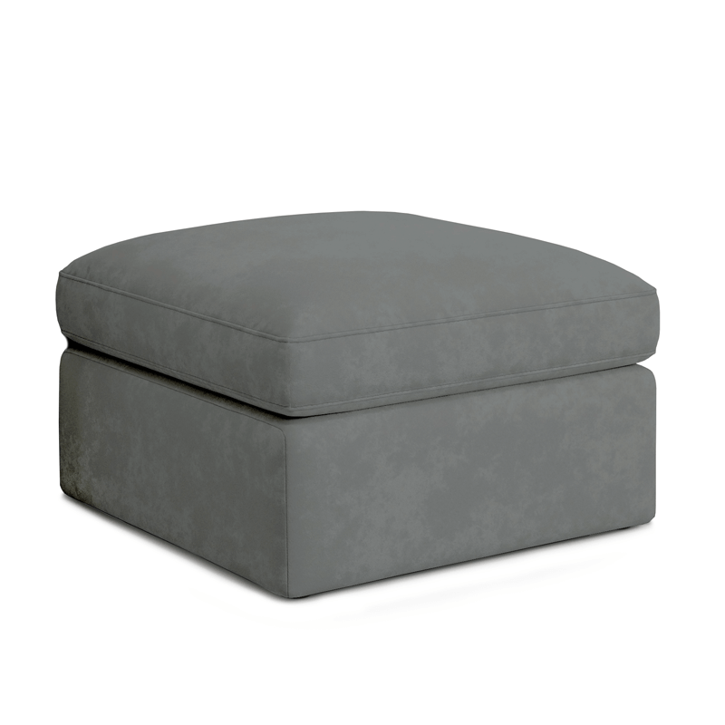 Fabric Matching Ottoman