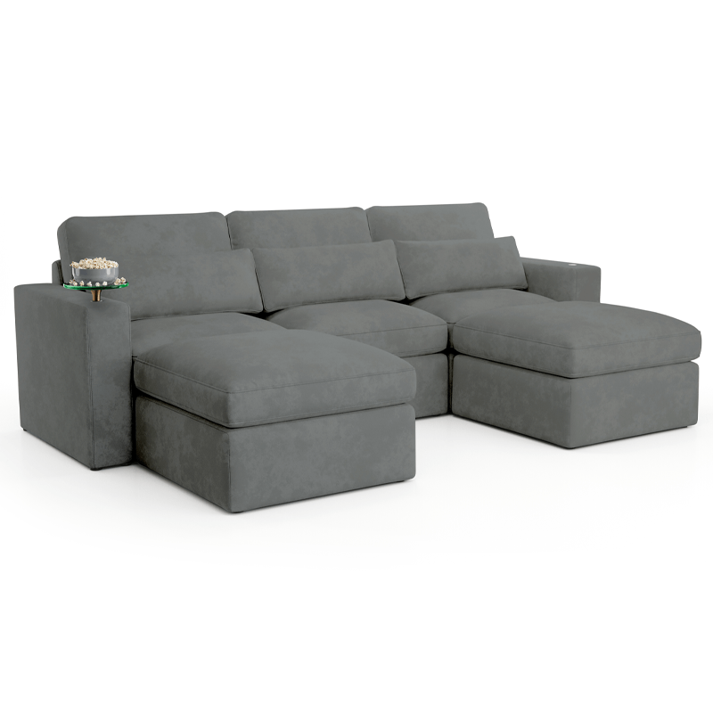 Fortuna Media Room Sectional Sofa