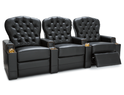 Seatcraft Imperial Black Home Theater Seats