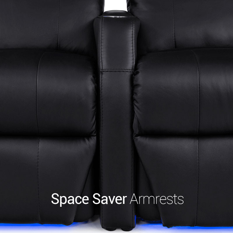 Sienna Leather Gel Space-saver Armrests