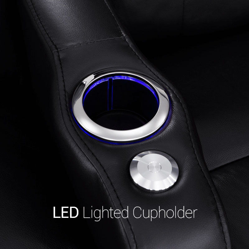 Sienna Leather Gel LED Cupholder