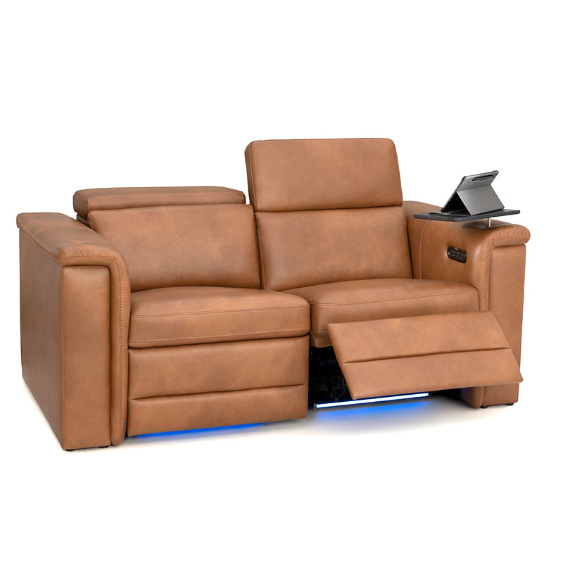 Solis FX Flip-Up Headrest Home Theater Loveseat