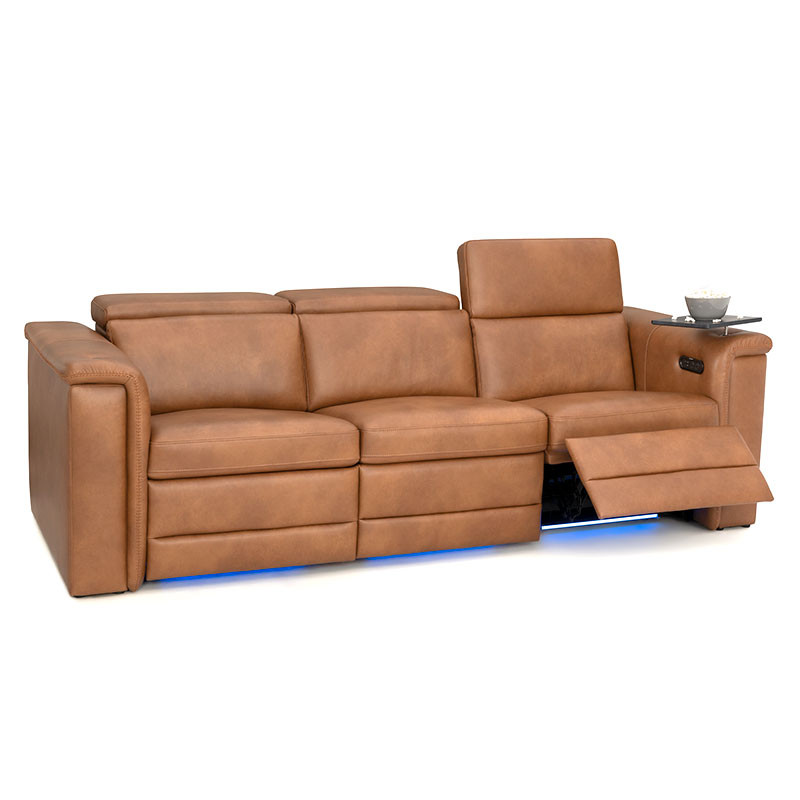 Solis FX Flip-Up Headrest Home Theater Sofa