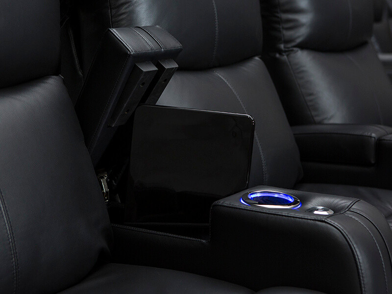 Seatcraft Solstice Home Theater Seating Storage Armrests