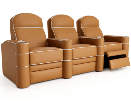 Cavallo Symphony (By Seatcraft), Grade 7000 Leather, 13 Colors, Powered Headrest & Lumbar, Power Recline