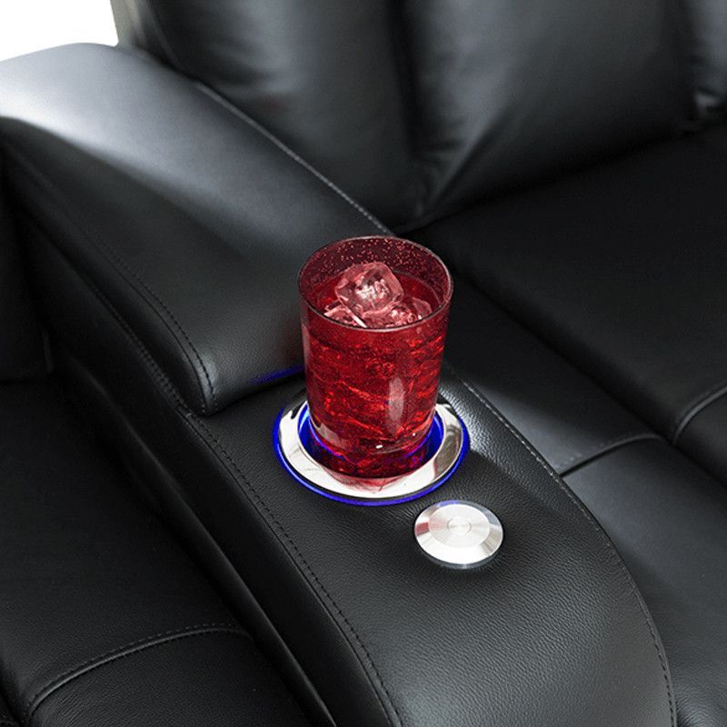 Seatcraft Serenity BACKROW Home Theater Seating including LED Lighted Cupholders