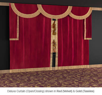 SoundRight Deluxe Open/Close Curtains