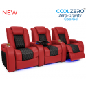 Diamante CoolZeroᵀᴹ Two-Tone Italian Leather Your Choice Home Theater Seats