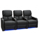 12006 Leather Gel Spacesaver Home Theater Seating